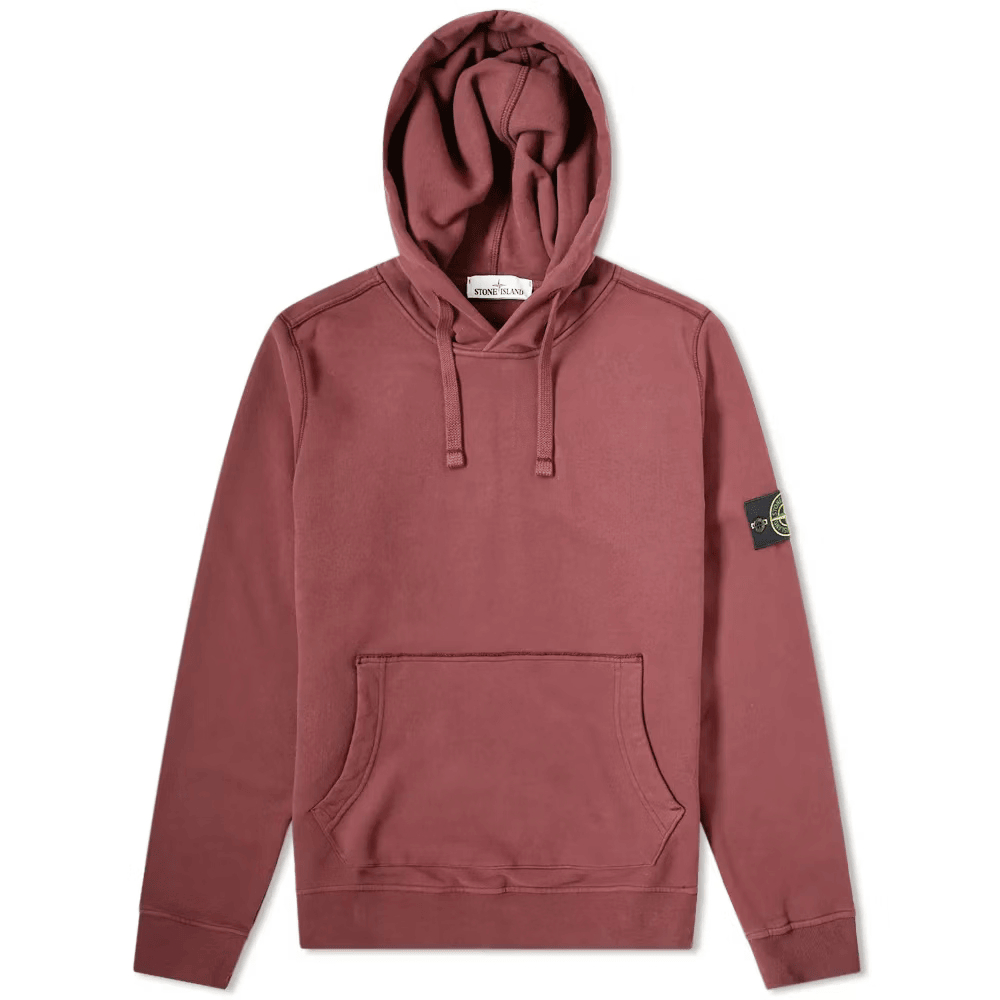 Stone Island Hoodie- Burgundy