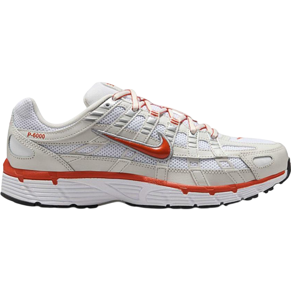 Nike P-6000 White Platinum Tint Black Picante Red (Women's) Nike