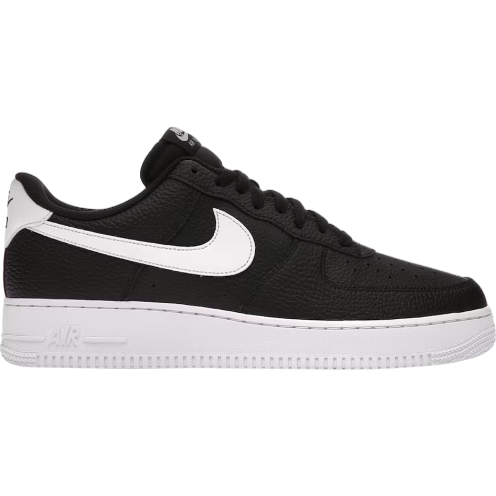 Nike Air Force 1 Low '07 Black White Pebbled Leather Nike