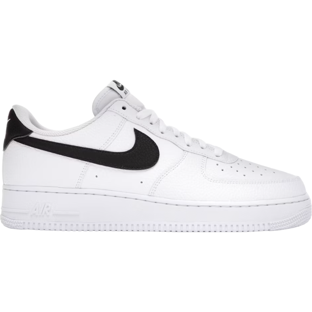 Nike Air Force 1 Low '07 White Black Pebbled Leather Nike
