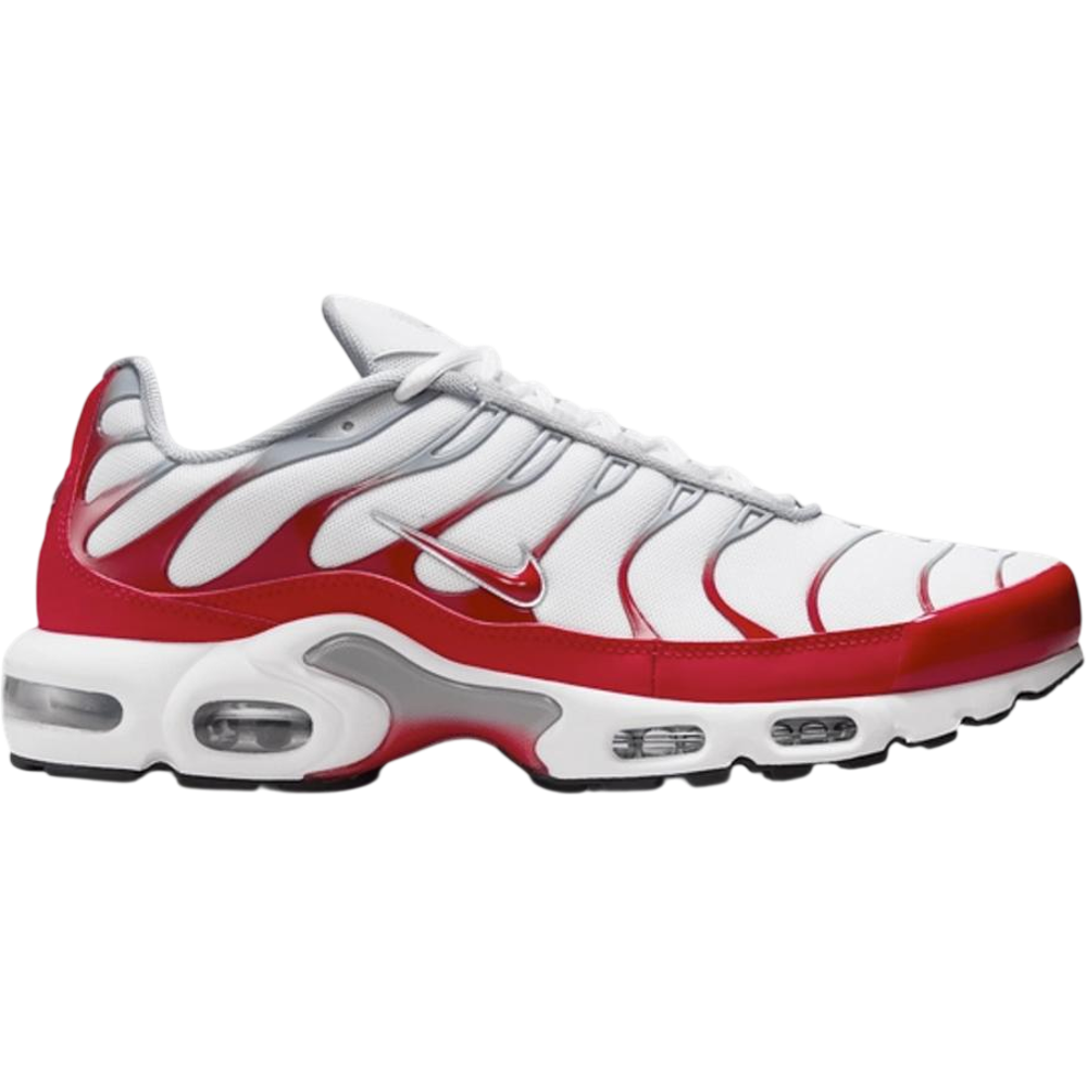 Nike Air Max Plus White University Red Wolf Grey Nike