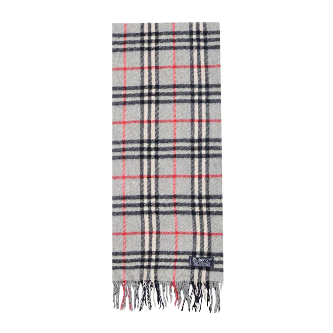 Burberry Check Scarf- Grey