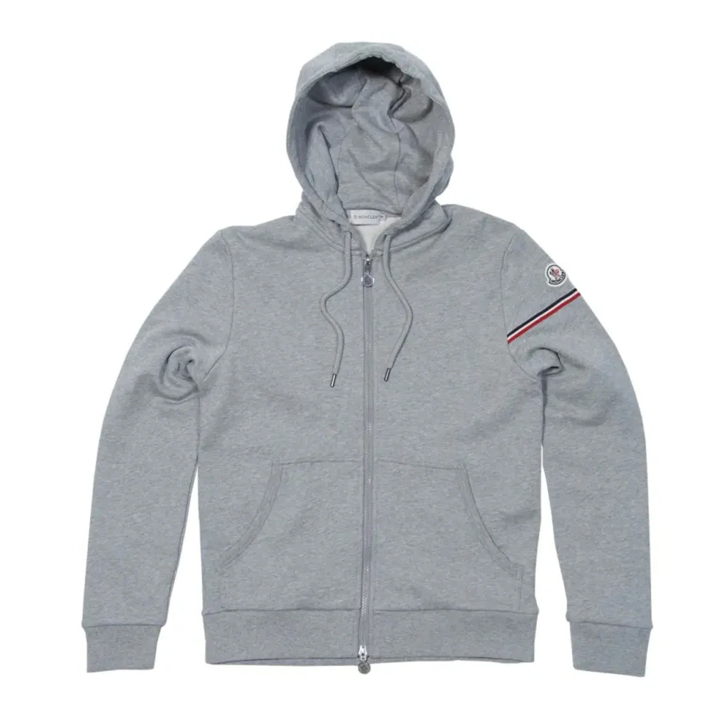 Moncler Zip Up Hoodie- Grey
