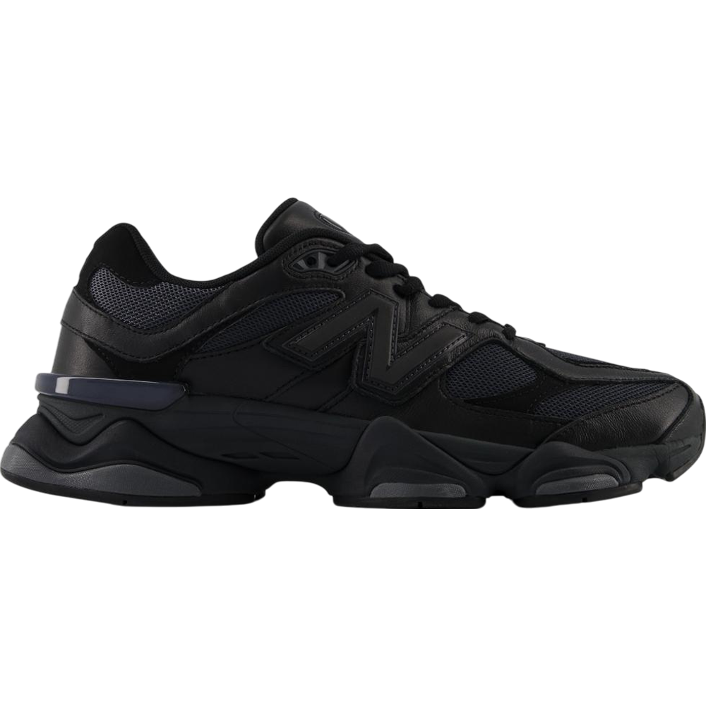 New Balance 9060 Triple Black Leather Men's New Balance