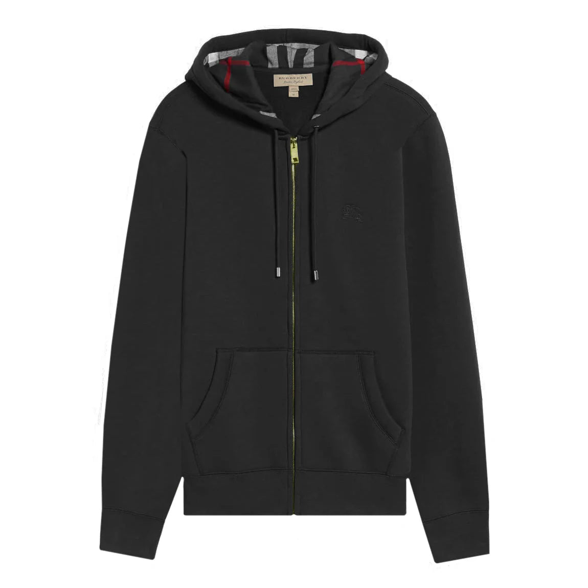 Burberry Check Zip Up Hoodie