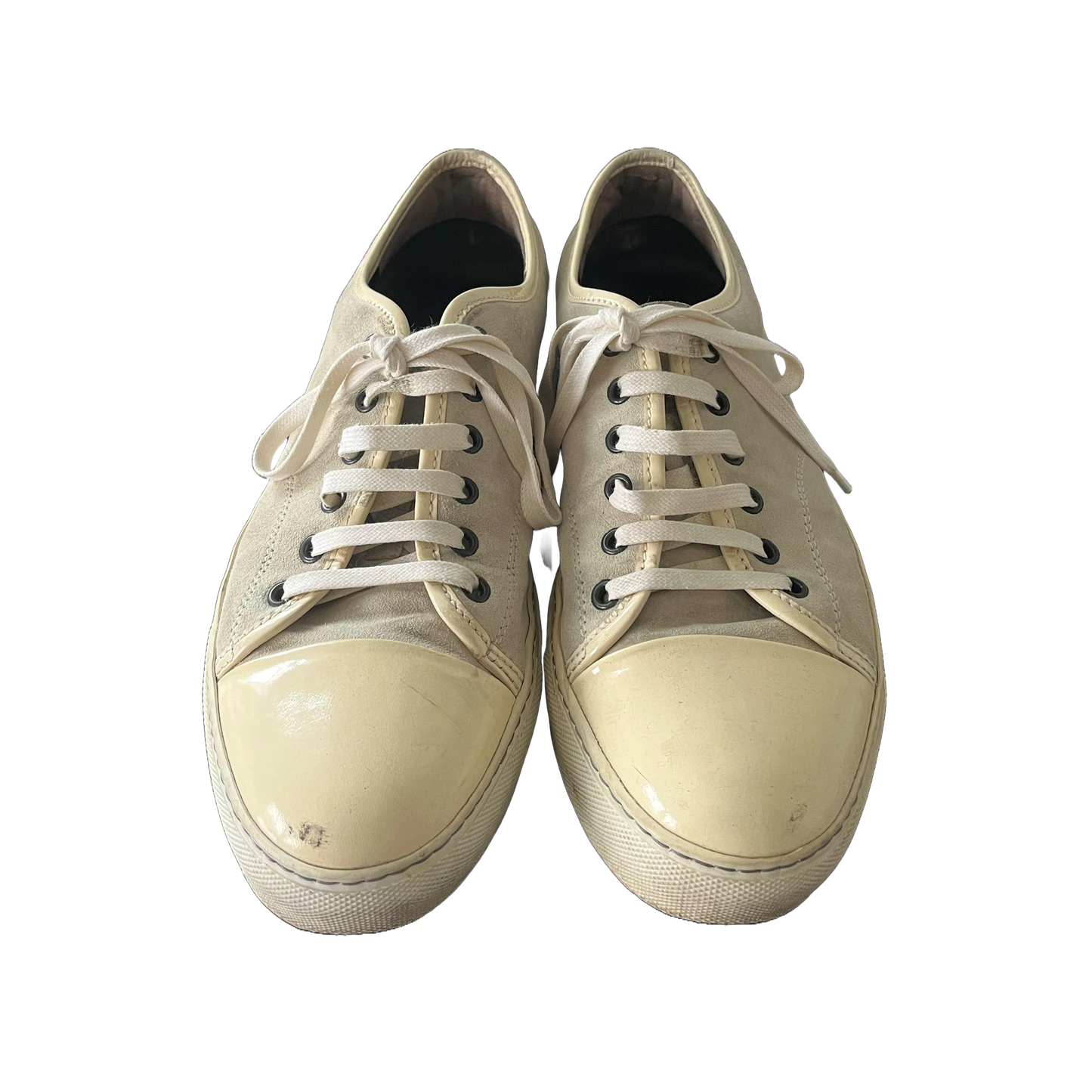 Lanvin Toe Cap Sneaker- Beige