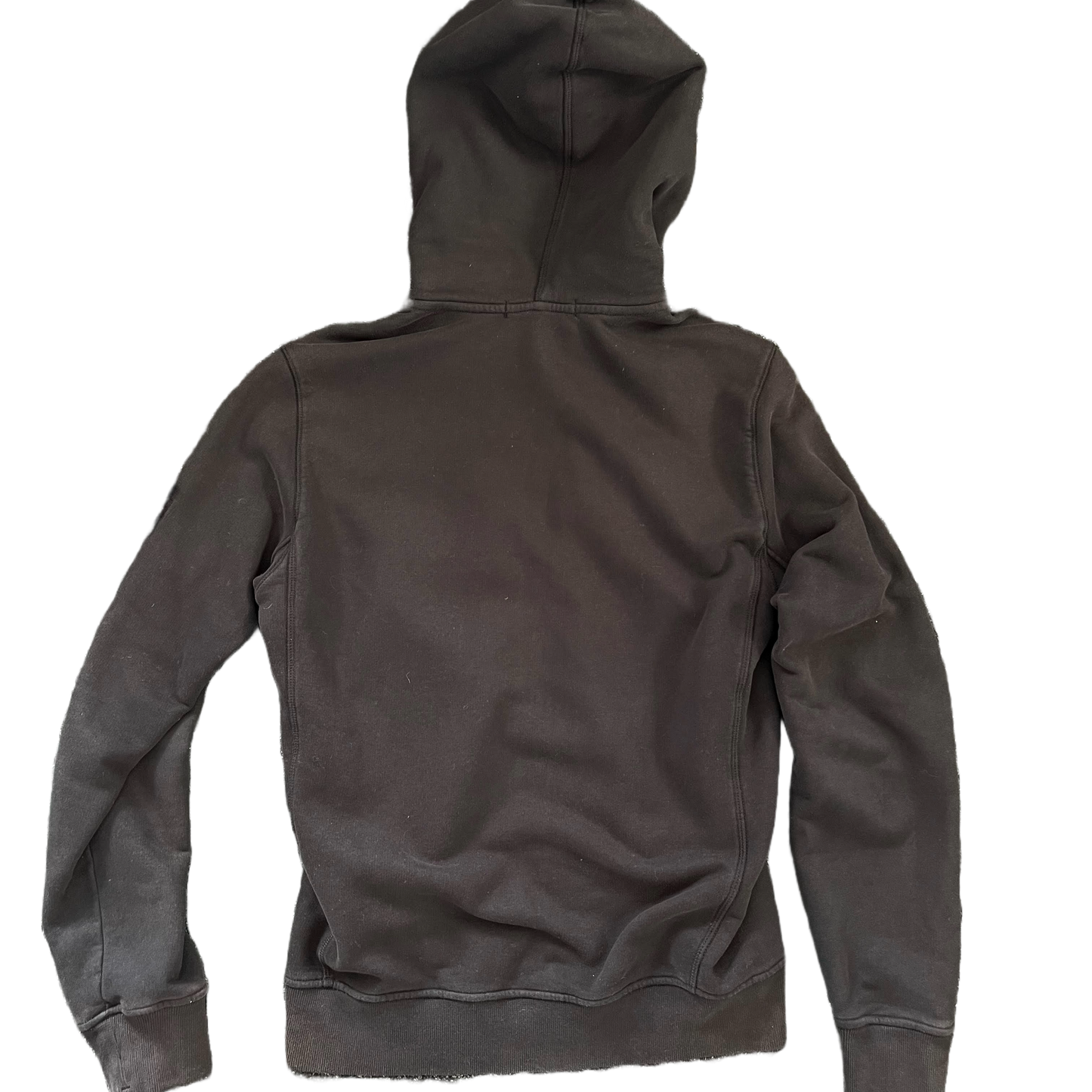 Stone Island Zip Up Hoodie- Black