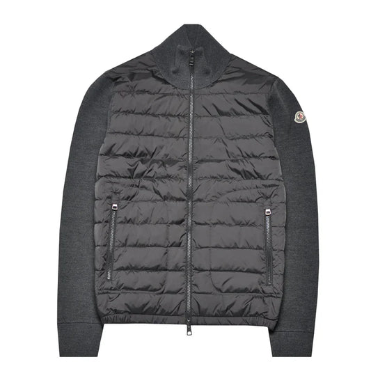 Moncler Down Cardigan- Grey