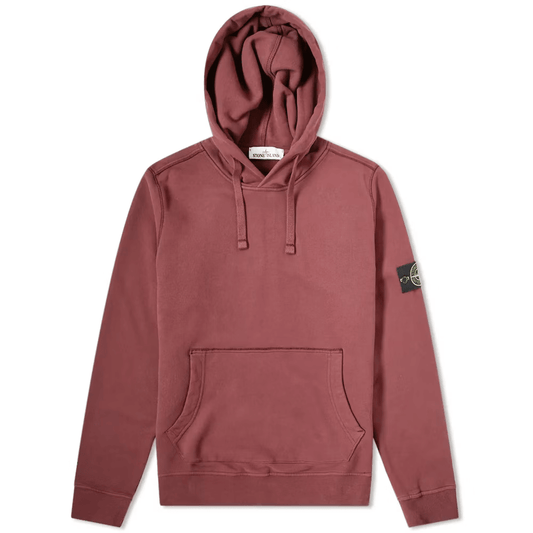 Stone Island Hoodie- Burgundy
