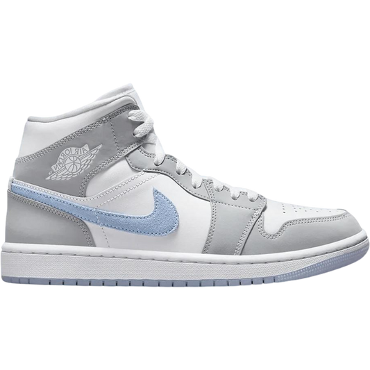 Jordan 1 Mid Wolf Grey Aluminum (Women's) hos Wear The Hype