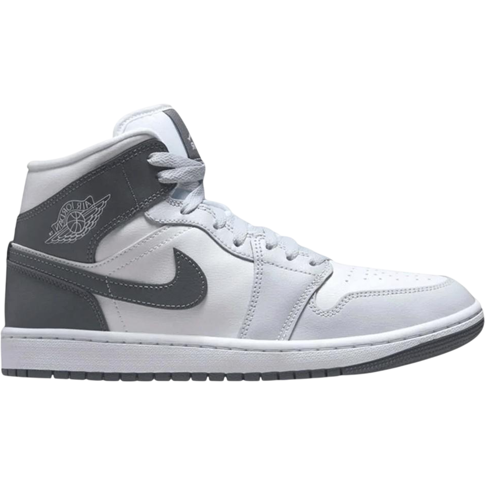 Jordan 1 Mid White Smoke Grey (Women's) Jordan
