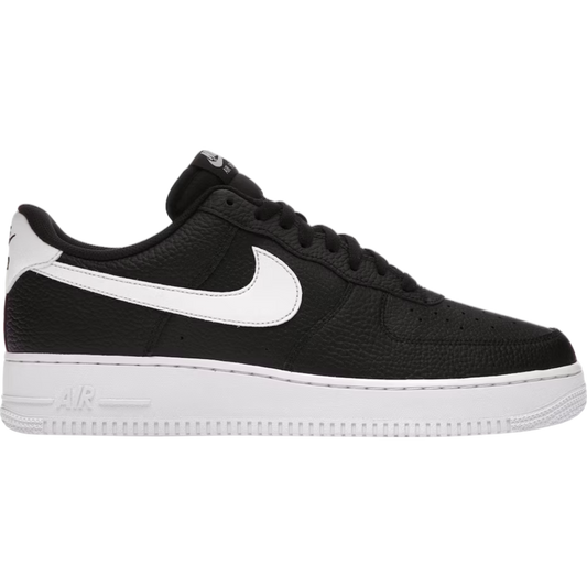 Nike Air Force 1 Low '07 Black White Pebbled Leather Nike