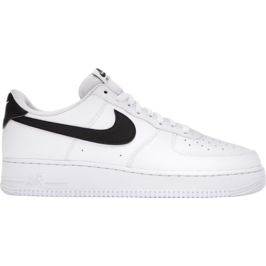 Nike Air Force 1 Low '07 White Black Pebbled Leather Nike