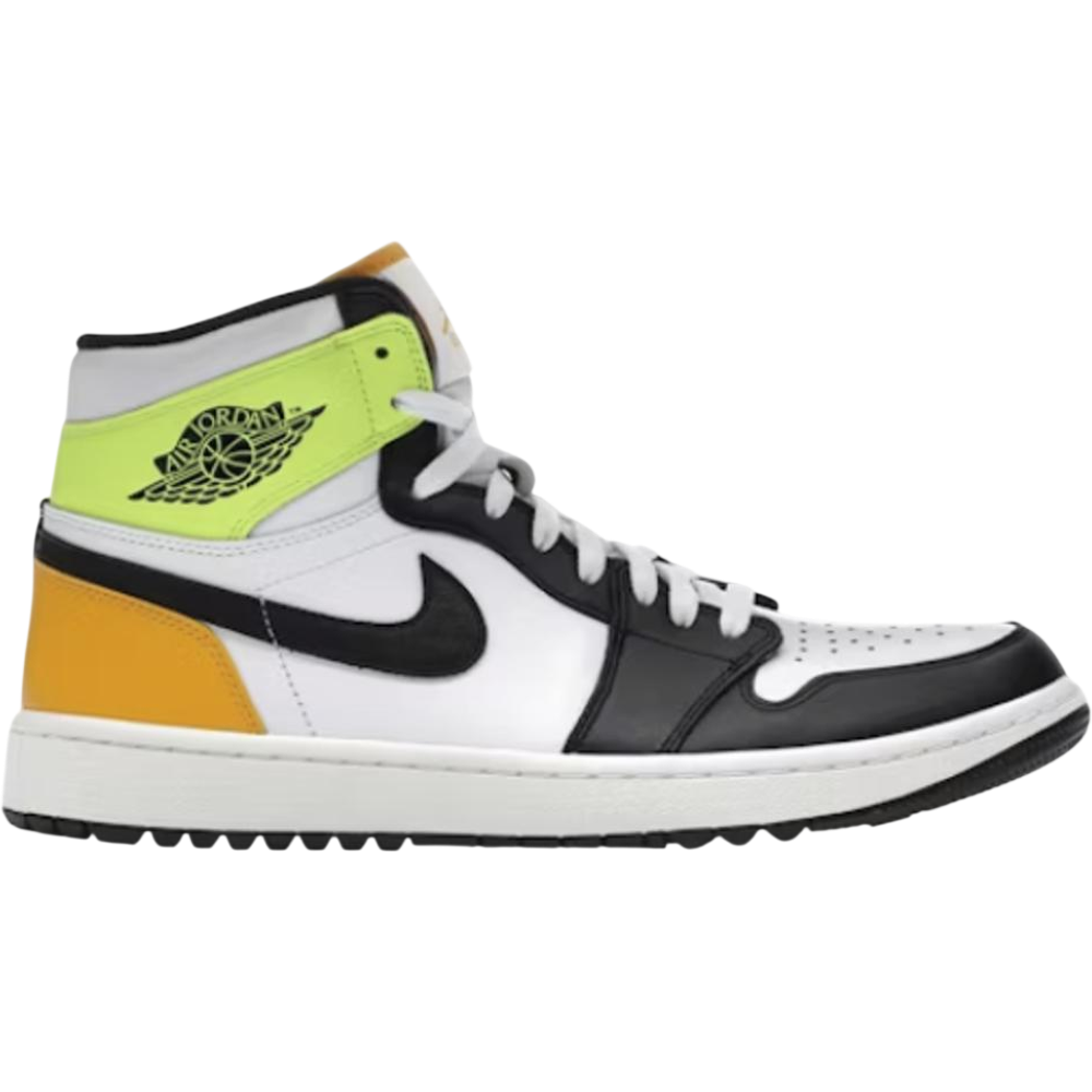 Jordan 1 Retro High G White University Gold Volt Black Jordan
