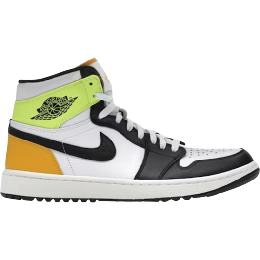 Jordan 1 Retro High G White University Gold Volt Black Jordan