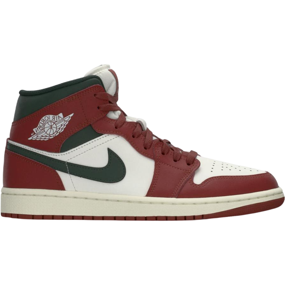 Jordan 1 Mid Redstone Midnight Green Jordan