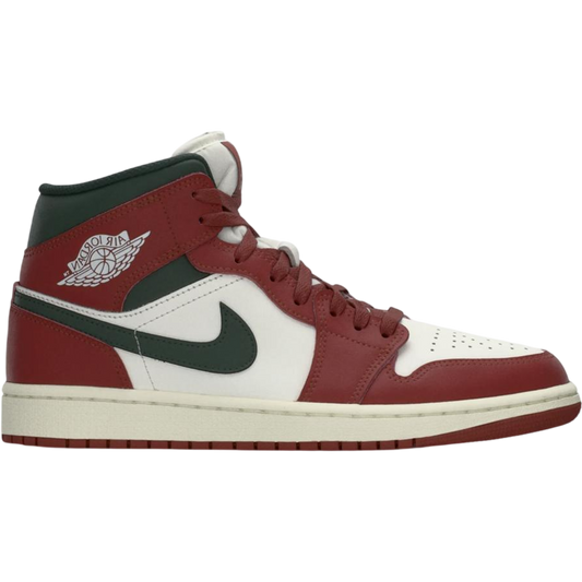 Jordan 1 Mid Redstone Midnight Green Jordan
