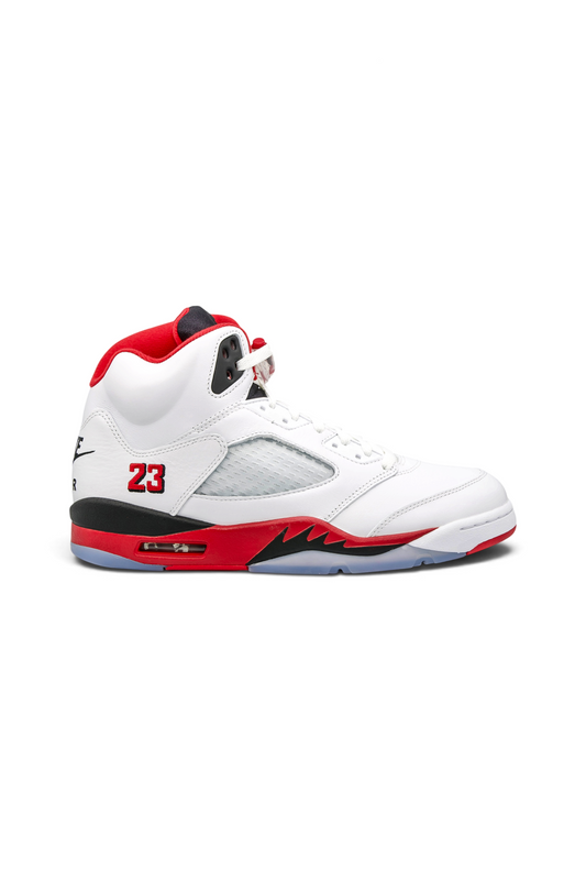 Jordan 5 Retro Fire Red Black Tongue (2025)