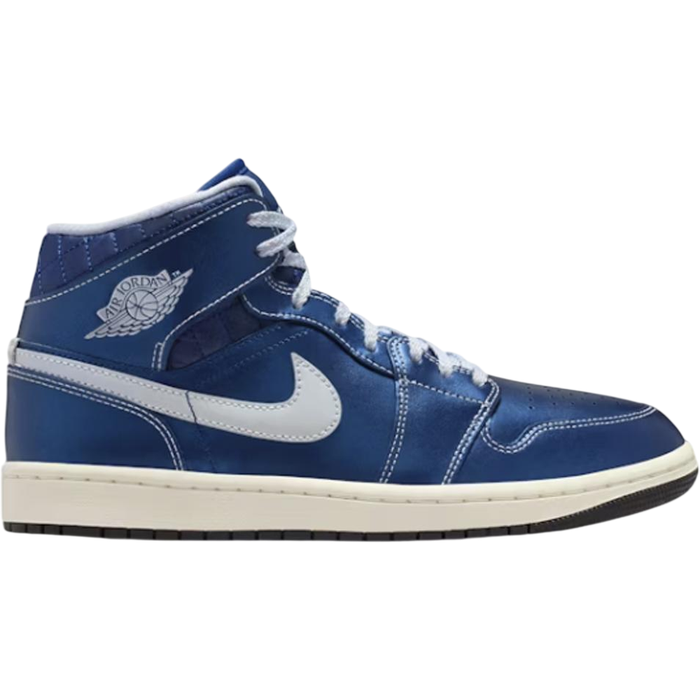 Jordan 1 Mid SE Metallic Blue Quilted (Women's) Jordan