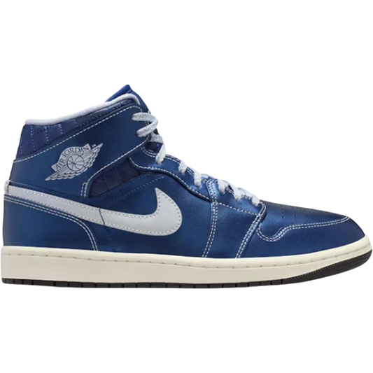 Jordan 1 Mid SE Metallic Blue Quilted (Women's) Jordan