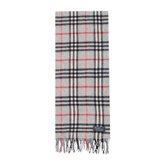 Burberry Check Scarf- Grey