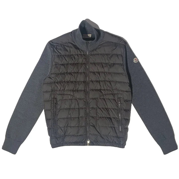 Moncler Down Cardigan- Grey