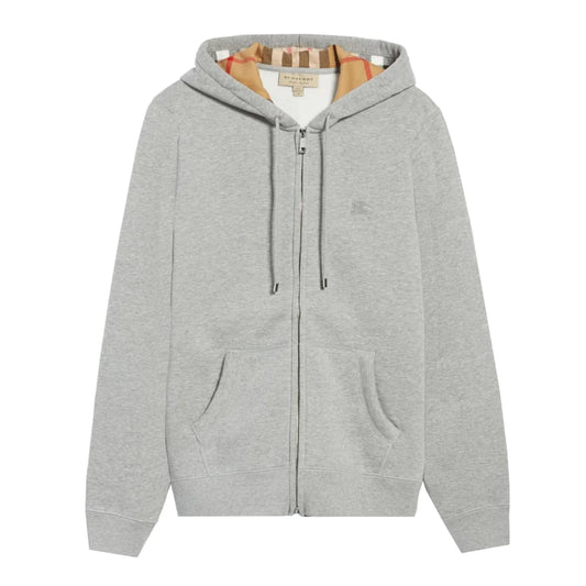 Burberry Check Zip Up Hoodie