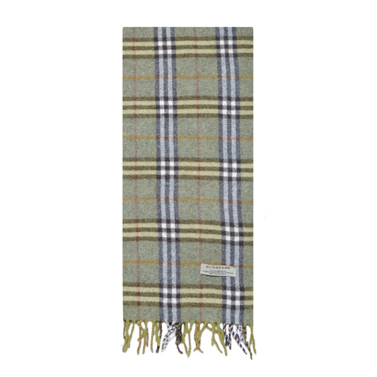 Burberry Check Scarf- Green
