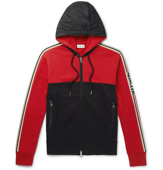 Moncler Print Zip Up Hoodie