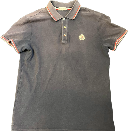 Moncler Logo Polo- Navy