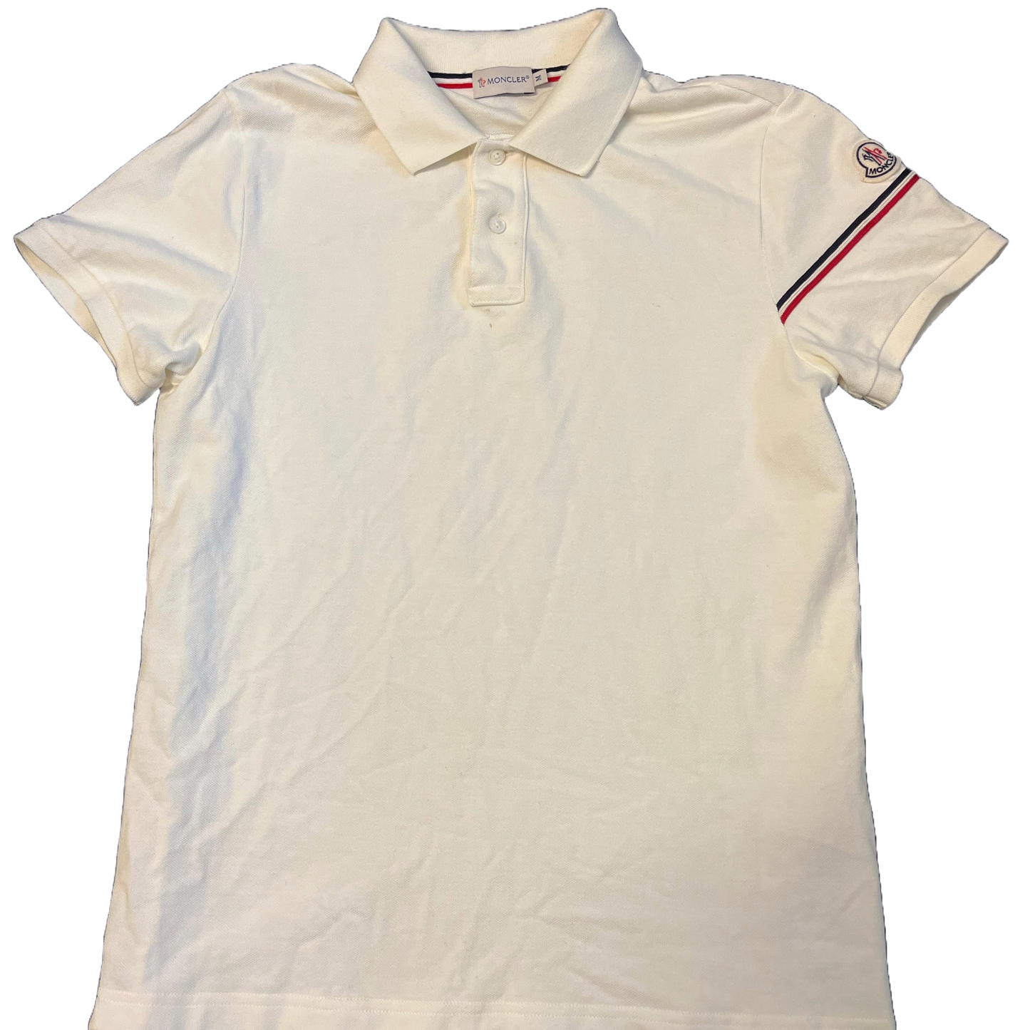 Moncler Logo Polo- White