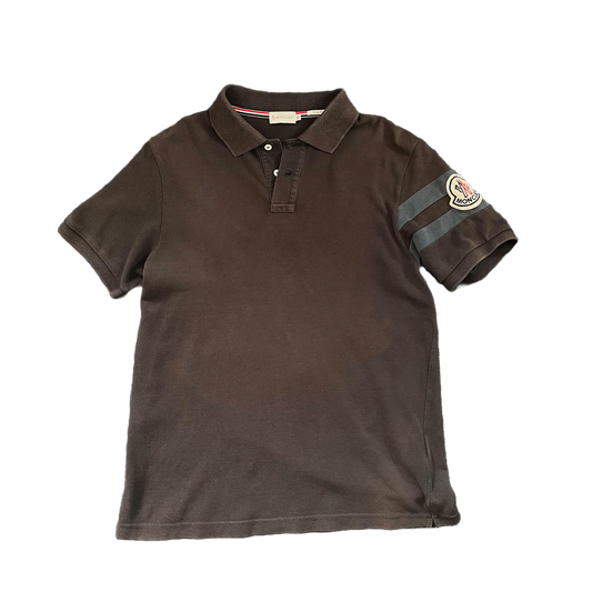 Moncler Logo Polo- Brown